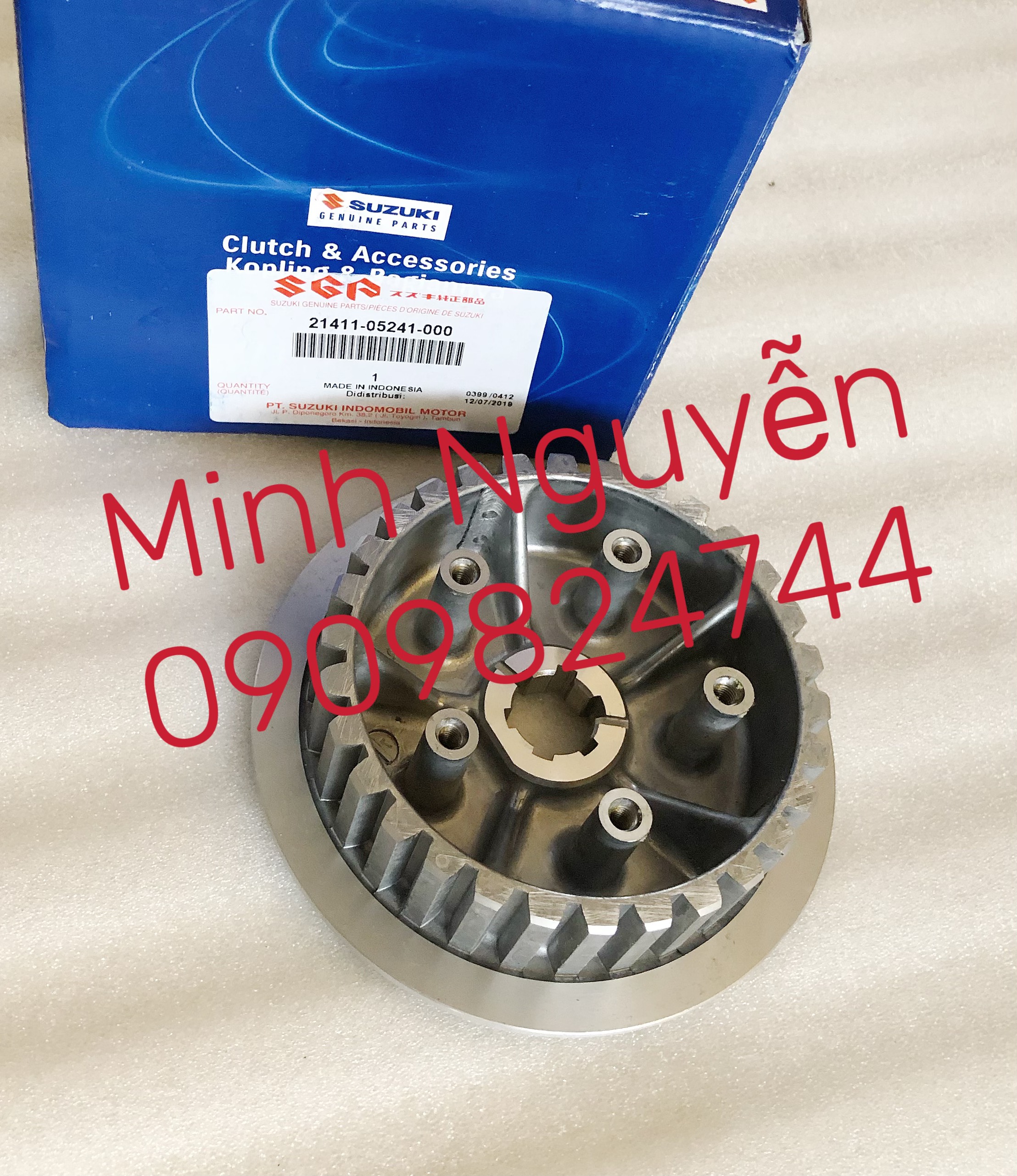 Đế nhôm nồi/ má nhôm nồi satria fi/ raider fi chính hãng suzuki