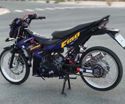 Tem rời satria fi xanh đen