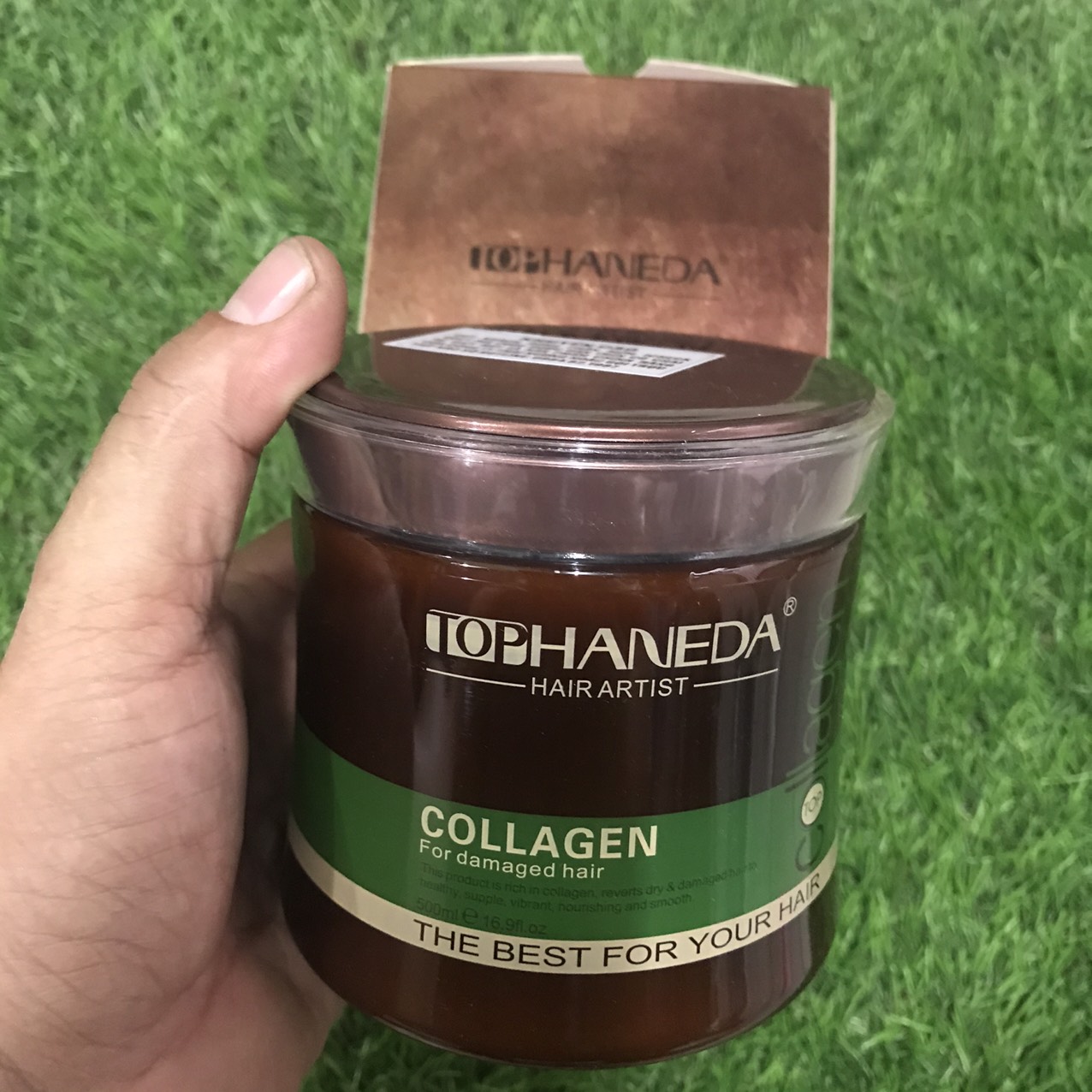 [HCM]Hấp dầu Collagen phục hồi tóc hư tổn Haneda 500ml