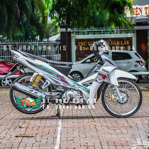 Tem rời Sirius 7 màu xe trắng 2 - mẫu mã đa dạng - chi tiết sắc nét - nhận làm Tem rời theo yêu cầu