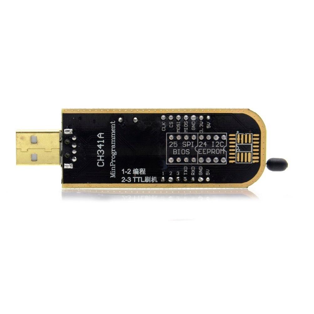 Mạch nạp ROM cổng USB - kiêm chuyển đổi USB sang  UART  CH341A