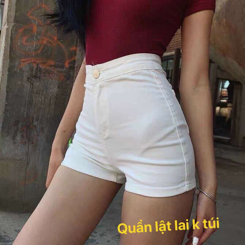 Quần sort kaki lật lai lưng cao KHÔNG TÚI 😆