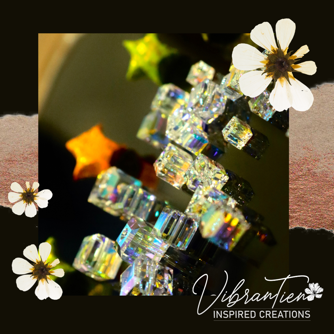 Pha lê Swarovski vuông 6mm (Combo 10/20/30)