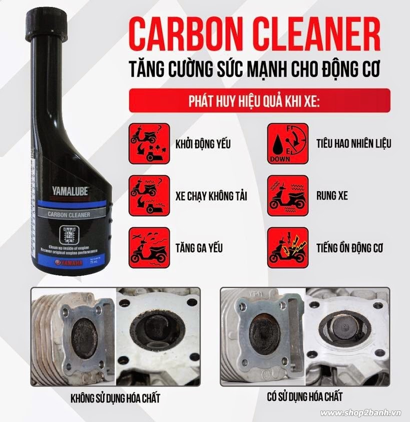 Dung dịch tẩy cặn Cacbon Yamaha Cleaner