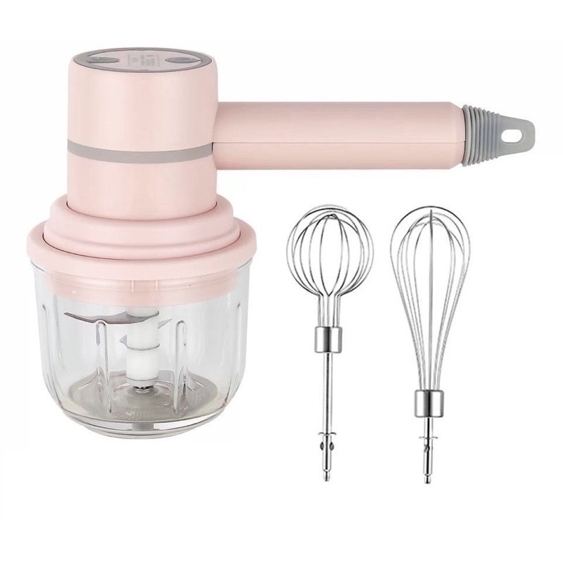 Máy Xay Thịt, Tỏi, Ớt 3in1 Đa Năng Đánh Trứng