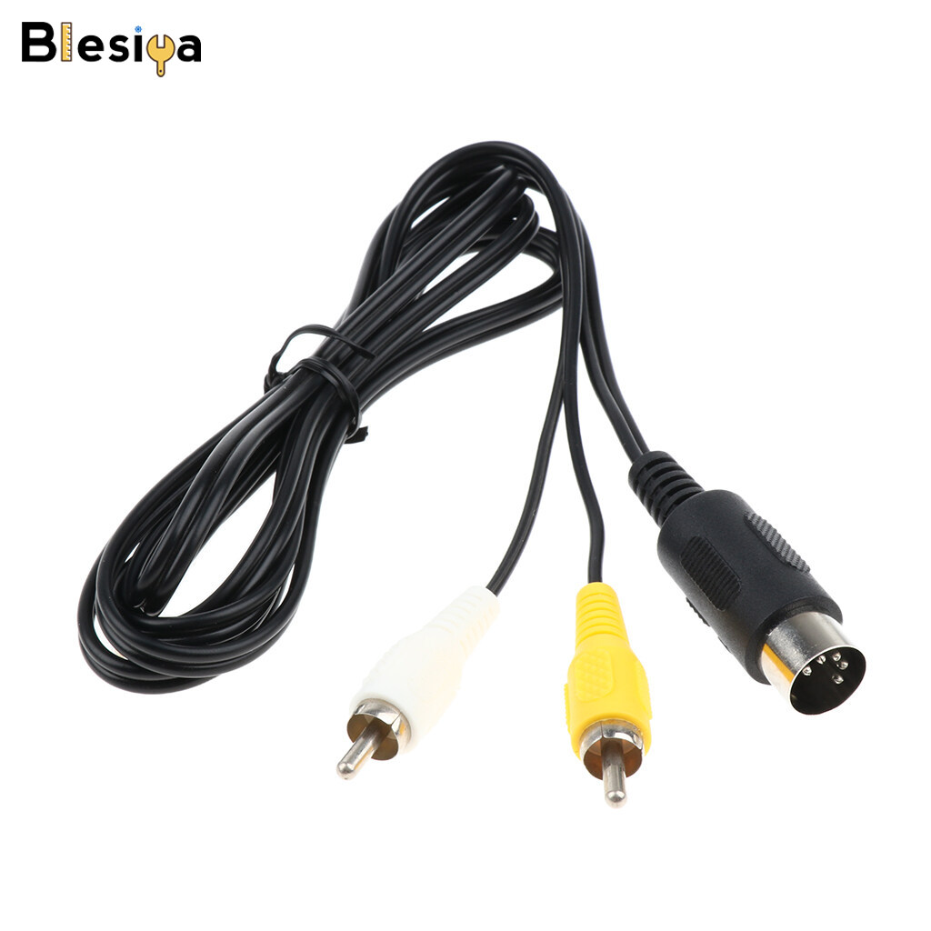 Blesiya Dây Cáp Truyền Âm Thanh AV Composite 6FT, Cho Máy Chơi Game Sega Saturn