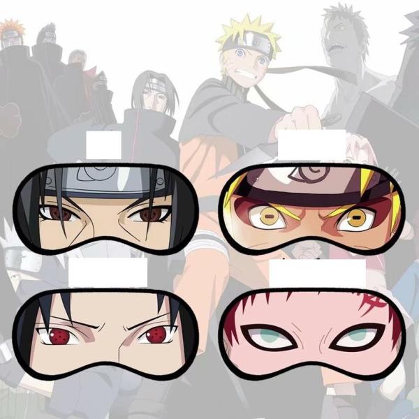 Bịt mắt Naruto Sasuke miếng che mắt ngủ in hình anime chibi