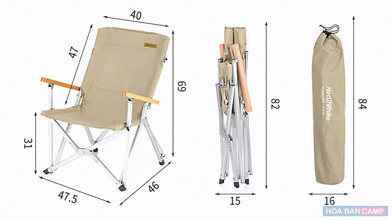 GHẾ GẤP DU LỊCH NATUREHIKE NH19JJ004