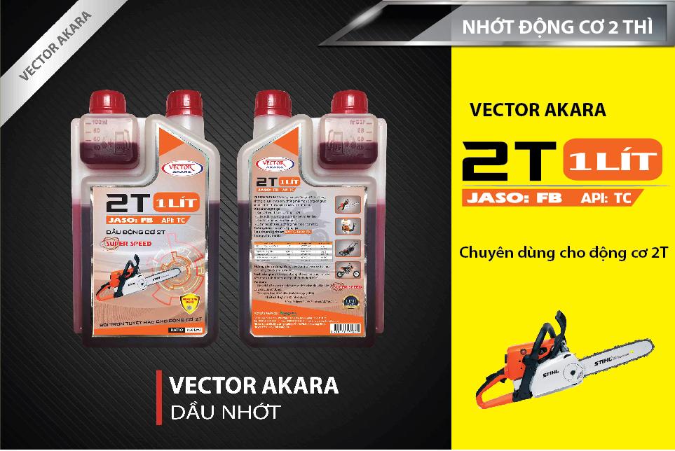 [HCM] engine oil 2 stroke Vector 2 T used for car 2 T and cutting machine grass