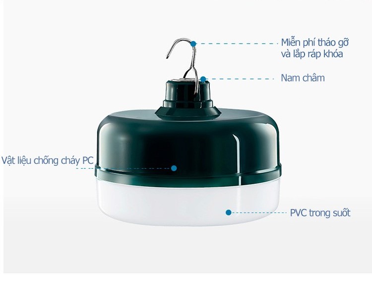 (HCM) Đèn led tích điện 36W