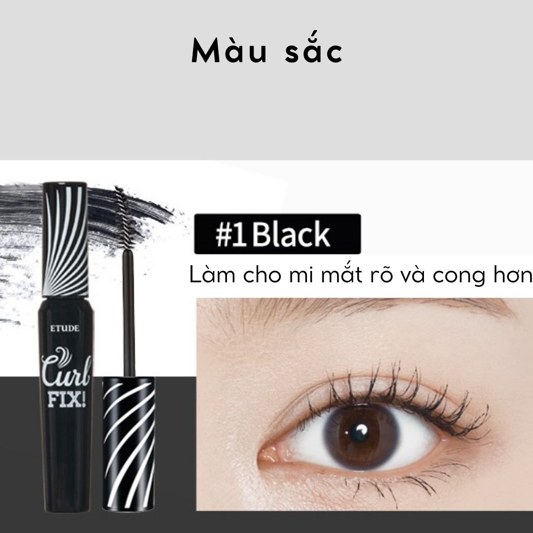 Mascara làm cong mi Etude House Lash Perm Curl Fix 8g (3 loại)