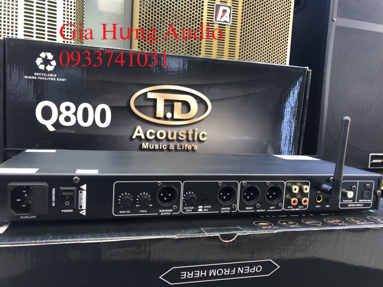 [HCM]Vang cơ lai số TD Acoustic Q800 (loại 1)