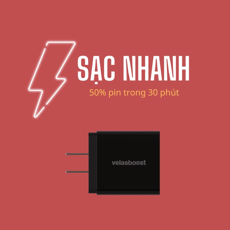 Củ sạc 18W PD3.0 Velasboost V1