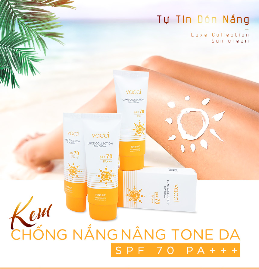 Kem Chống Nắng Vacci - Vacci Luxe Collection Sun Cream SPF 70 PA+++ (70ml)