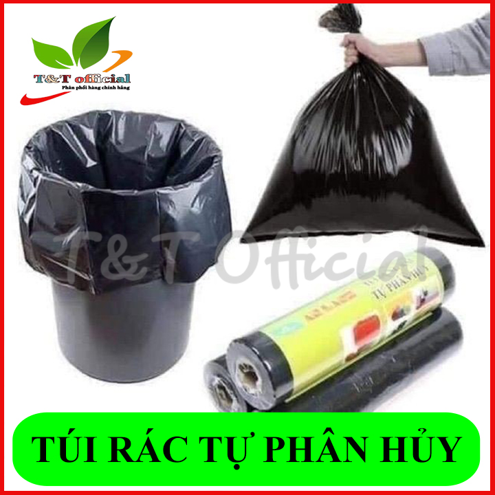 Cuộn túi đựng rác tiện lợi màu đen