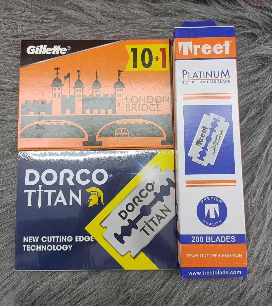 Hộp 100-200 Lưỡi Lam Gillette/Dorco/Treet