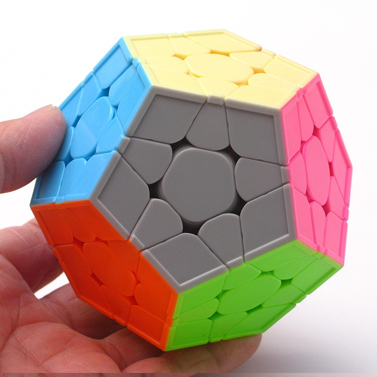 Rubik biến thể megaminx stickerless moyu meilong mfjs rubik quả cầu 12 mặt xoay mượt