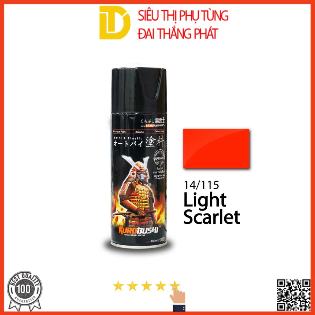 Sơn samurai sơn xịt xe máy 14/115 màu cam