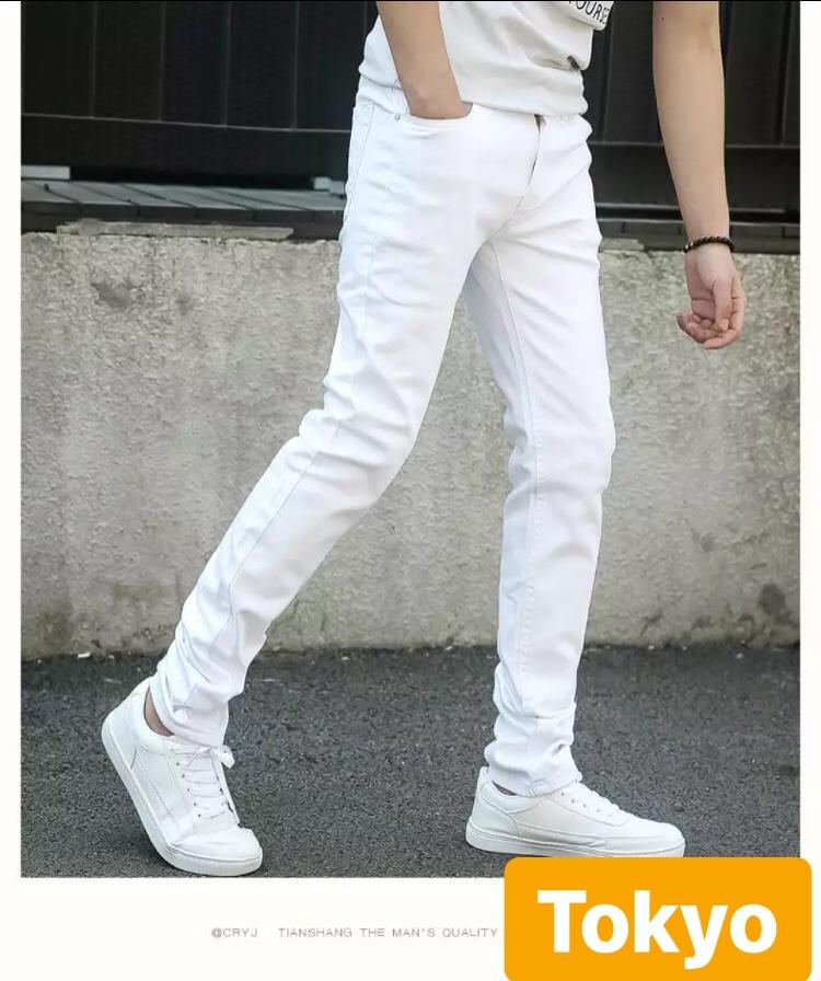 QUẦN JEAN NAM CHẤT BÒ TRẮNG TRƠN HÀNG NHẬP PC NINJA CAO CẤP CJ-25 - TOKYO FASHION