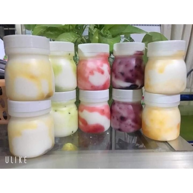 Combo 10 Hũ Sữa Chua Nhựa Dày 120ml có nắp đậy tiện dụng, chất liệu nhựa an toàn với người sử dụng