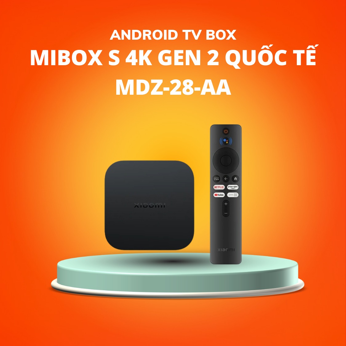 Android TV Box Xiaomi Mi Box S 4K (Gen 2) - Hàng Chính Hãng