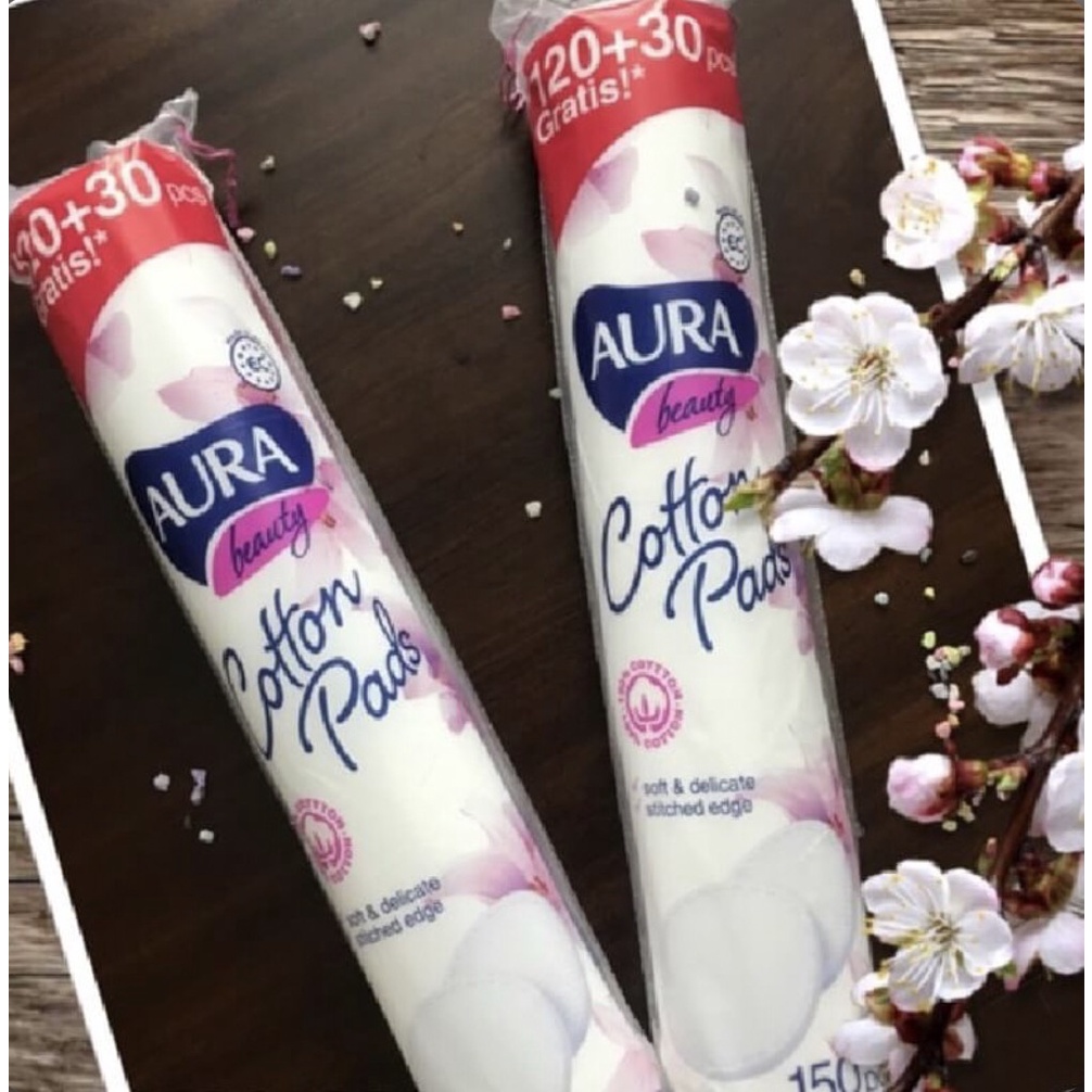 Bông tẩy trang Aura Coton Pads 150 miếng