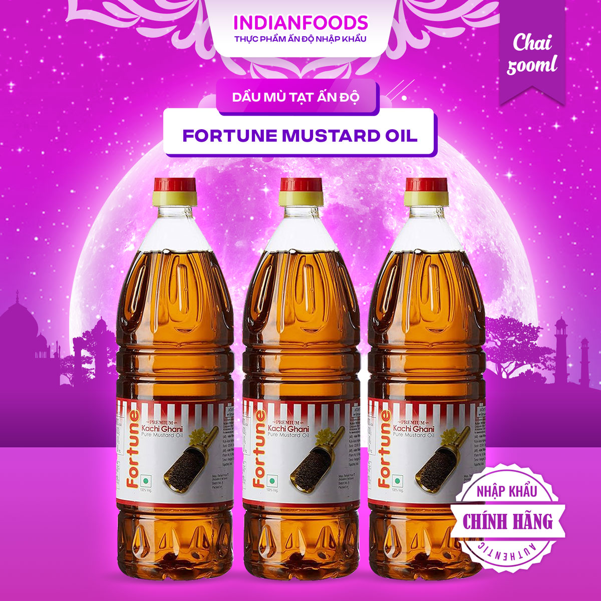 Dầu mù tạt Mustard Oil 500ml