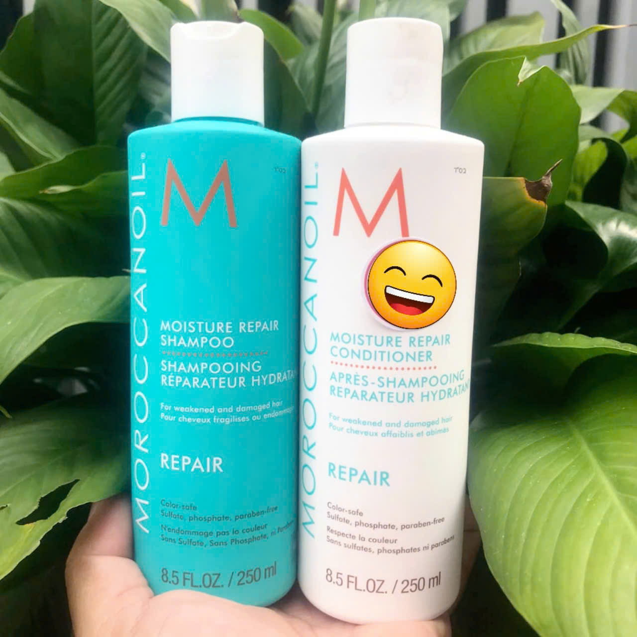 Bộ Dầu Gội và Xả Phục Hồi Tóc Moroccanoil Moisture Repair - Hàng Chính Hãng 1000ml