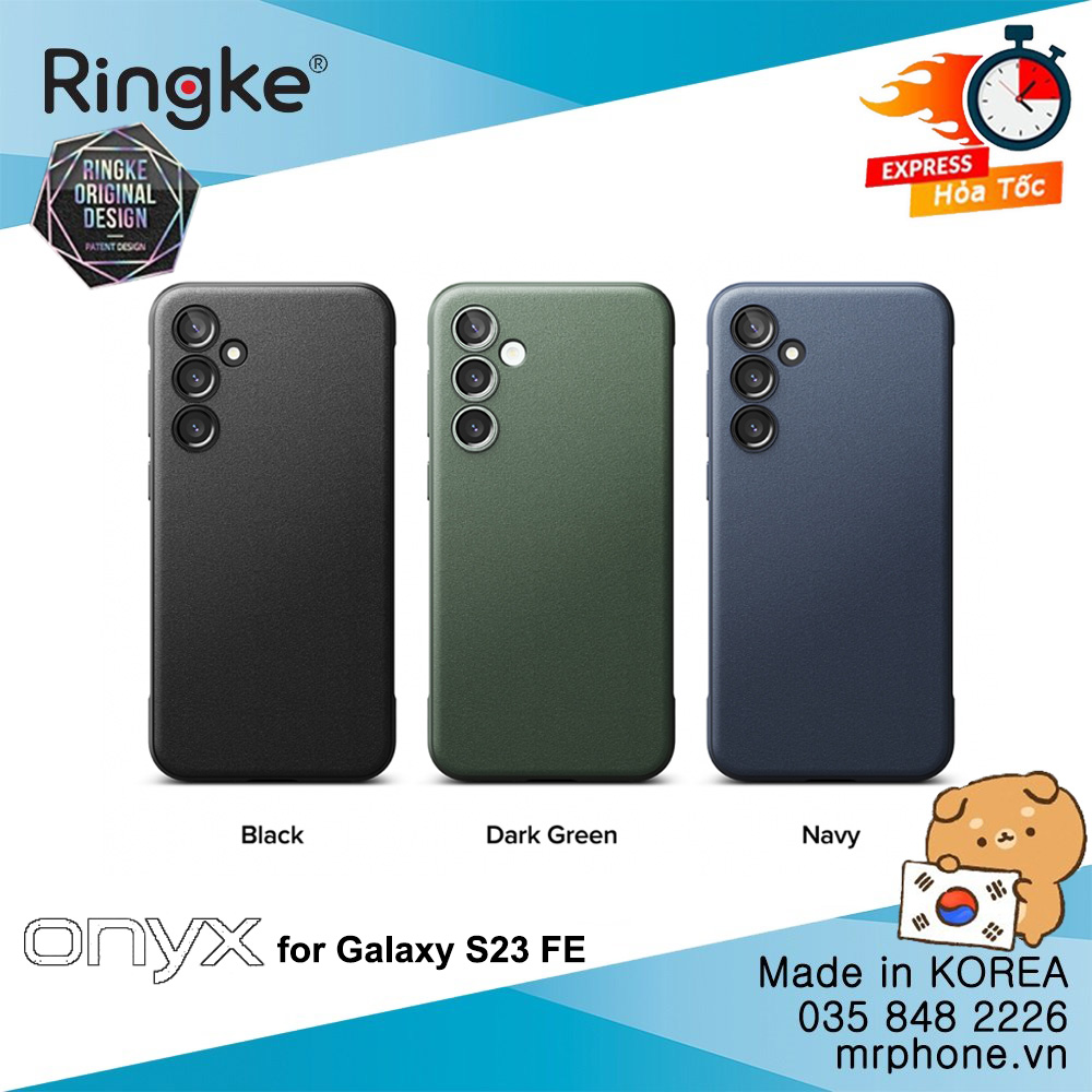 Ốp lưng Galaxy S23 FE Ringke Onyx Hàn Quốc
