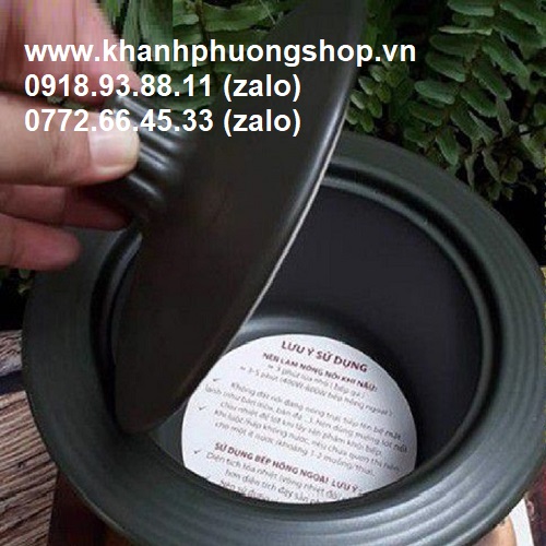 [HCM]nồi sứ minh long 1L vành tròn - nồi đất minh long