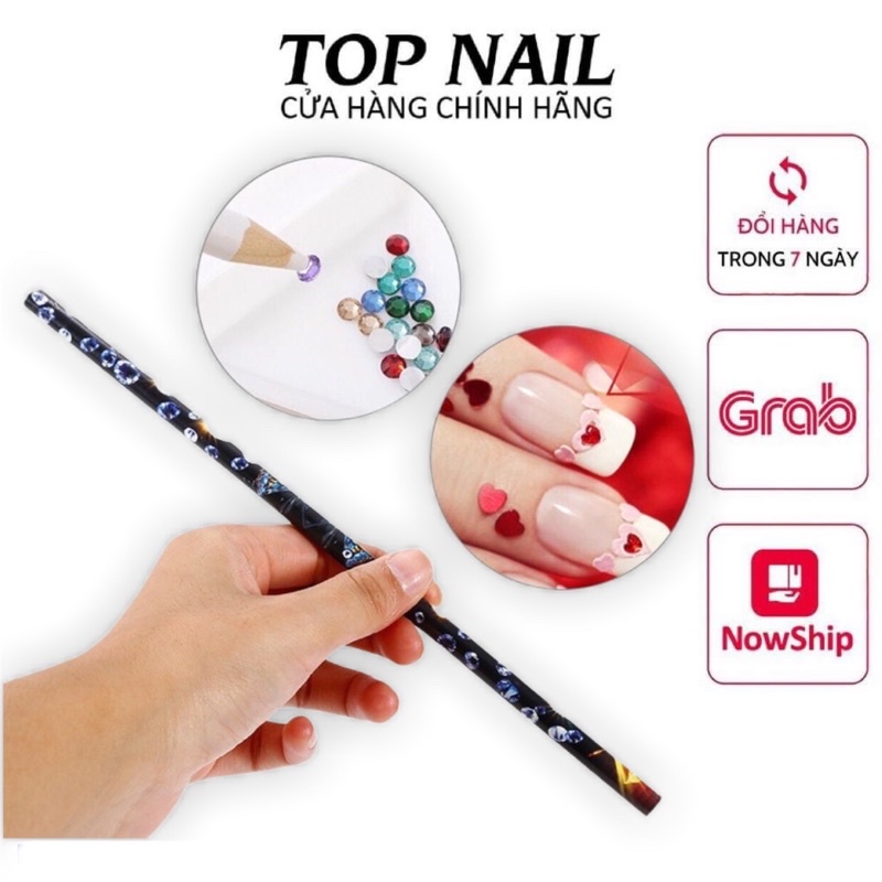 Bút sáp chấm đá,cây chấm đá trang trí móng