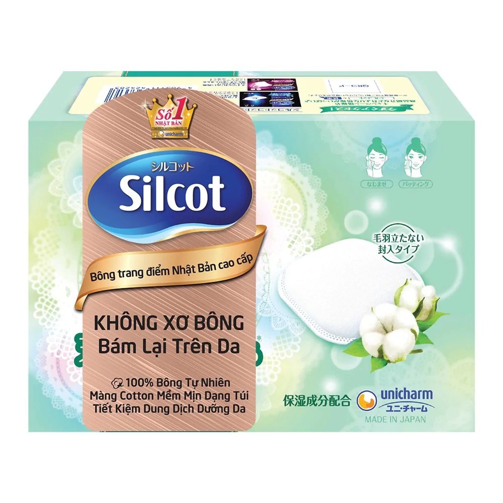 [HCM]Bông .T.ẩ.y. Trang Nhật Bản Silcot Cao Cấp (66 miếng)