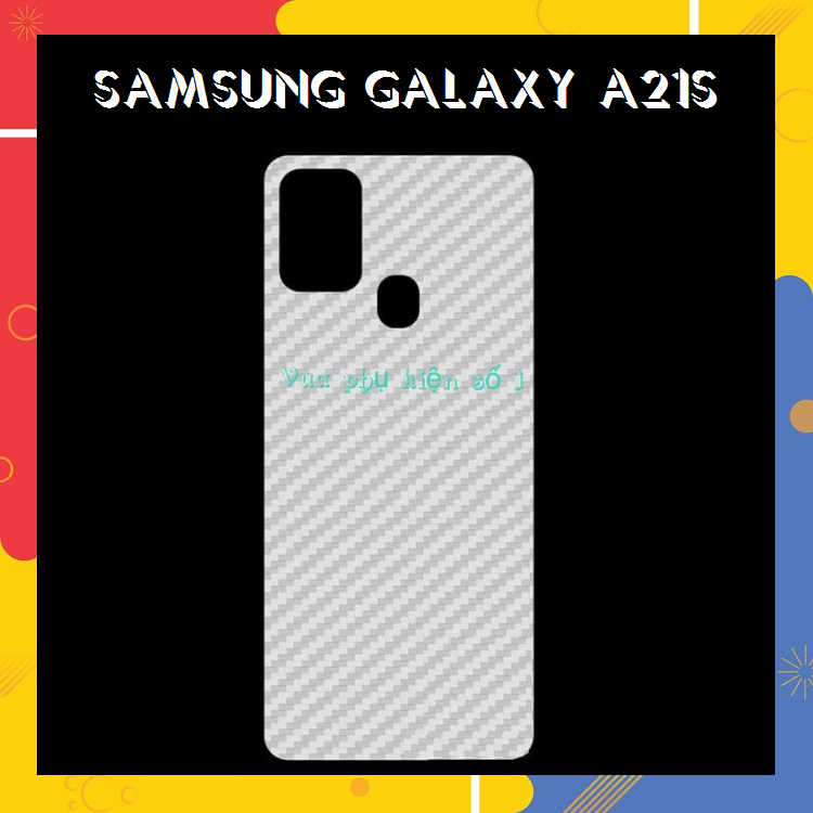 Miếng dán lưng cacbon samsung galaxy a21s chống bám vân tay bảo vệ mặt lưng máy