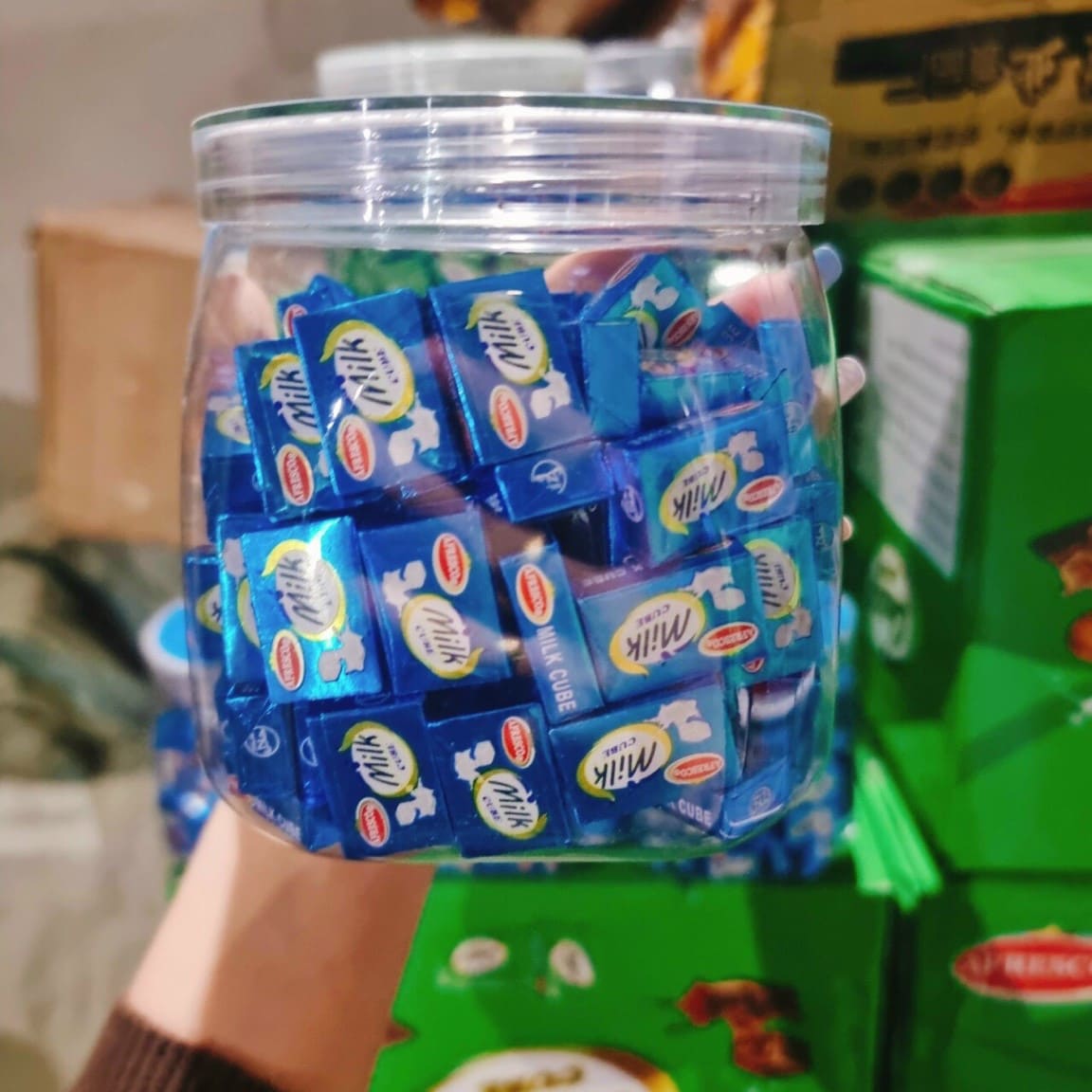 [ Sẵn hàng ] Combo 60 viên Kẹo viên sữa chua MILK / CHOCO CUBE siêu ngon