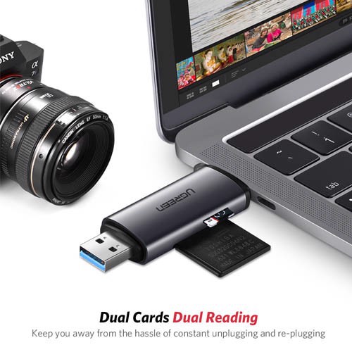 Đầu Đọc Thẻ Nhớ Sd/Tf Usb Type-C Ugreen 50704