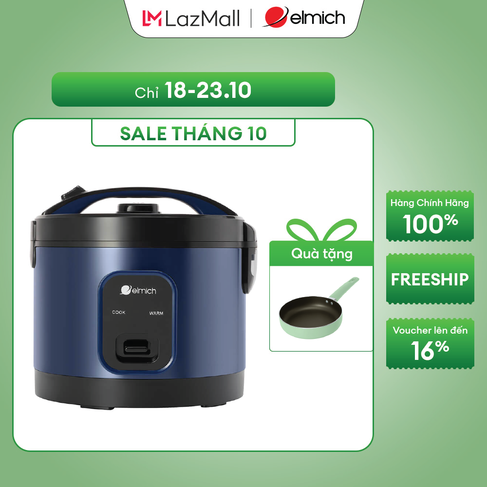 (Chỉ 25-29.10)Nồi cơm cơ Elmich 1.8L RCE-9129