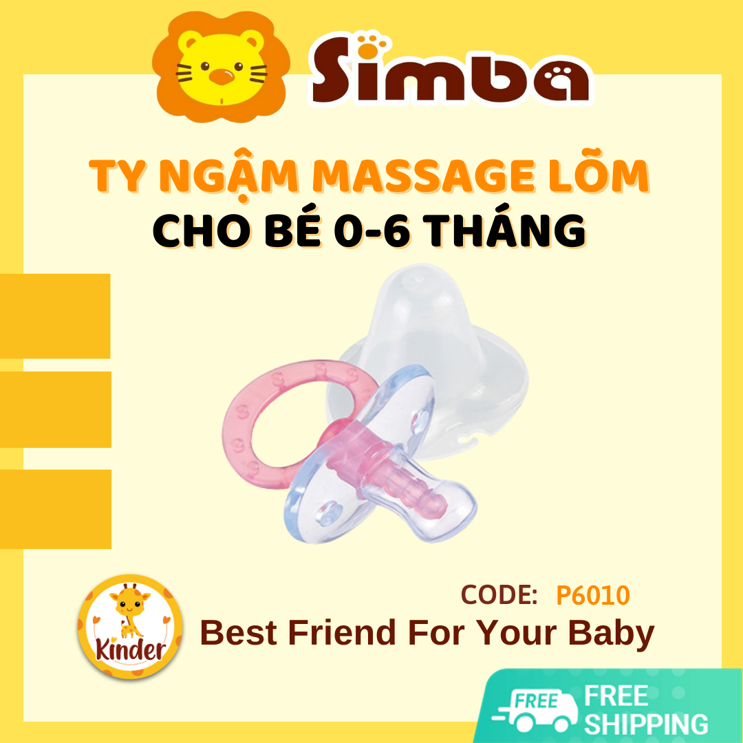 [CHÍNH HÃNG] Ty ngậm massage lõm 0 - 6 tháng SIMBA