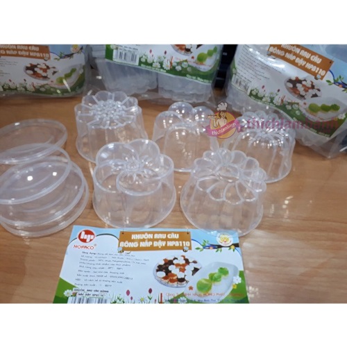 Bộ 10 Khuôn Rau Câu Bông