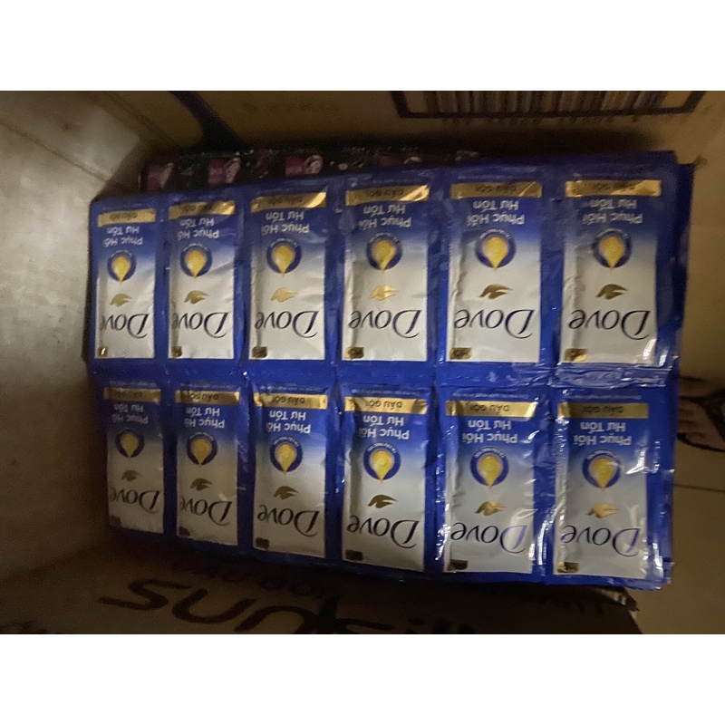 Combo 6 Dây Dầu Gội / dau xã Dove( 1 Day 10 gói )
