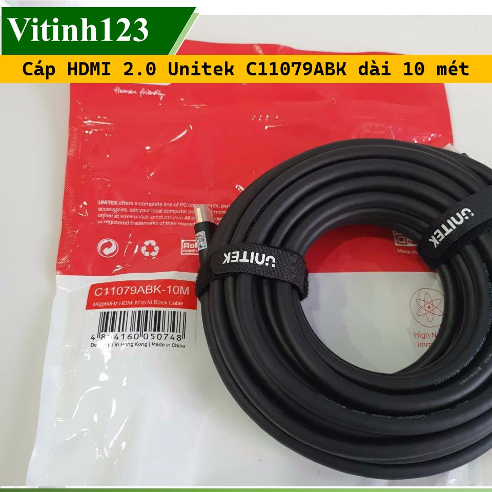 Cáp HDMI 2.0 Unitek C11079ABK 1.5m,3m,5m,10m