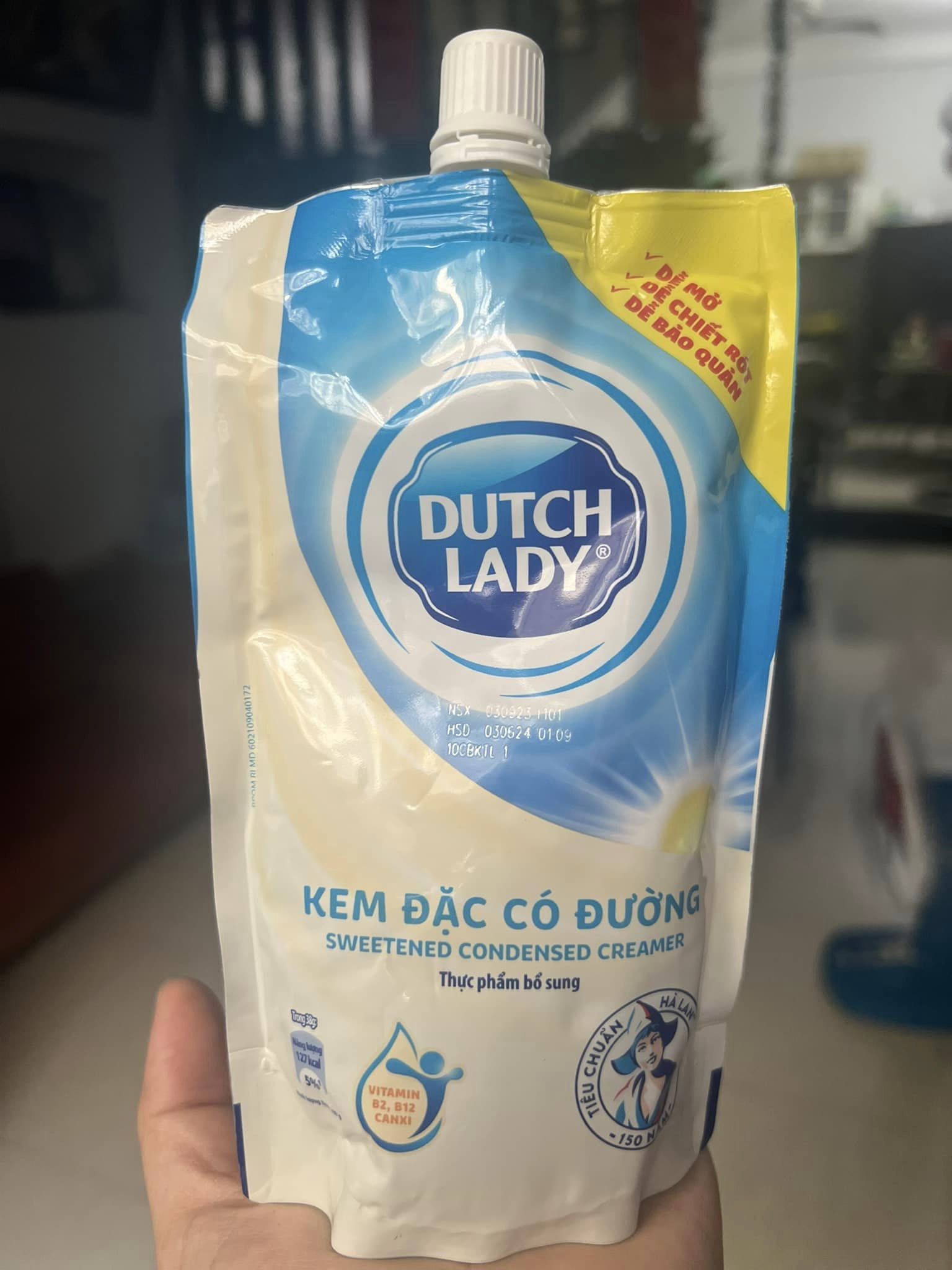 Date 08/2024 combo 3 túi sữa đặc Dutch lady 545gram