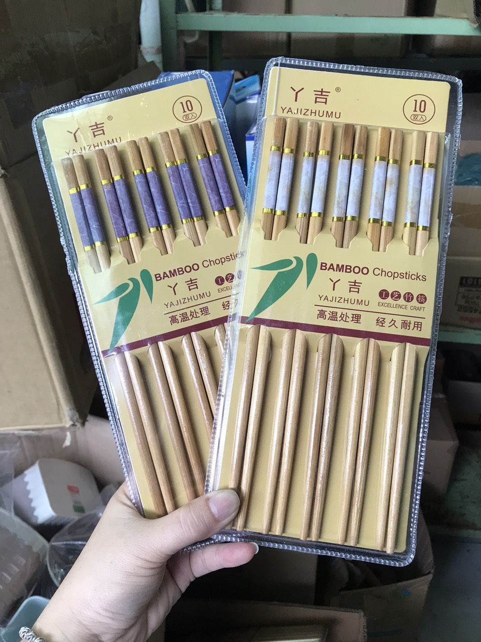 Đũa tre cao cấp hộp 10 đôi