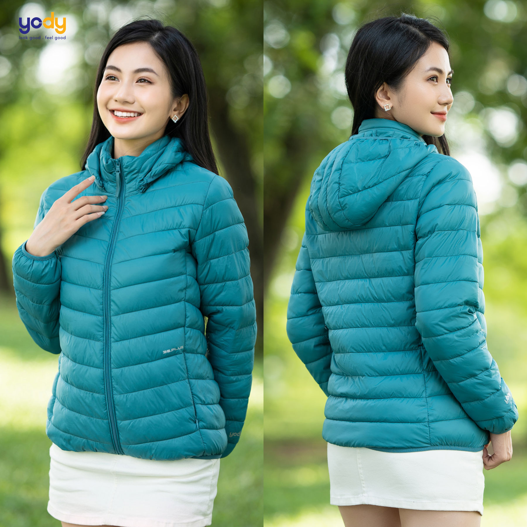 Áo phao nữ yody 3s plus siêu nhẹ, siêu ấm áo ấm mùa đông thời trang phn5036