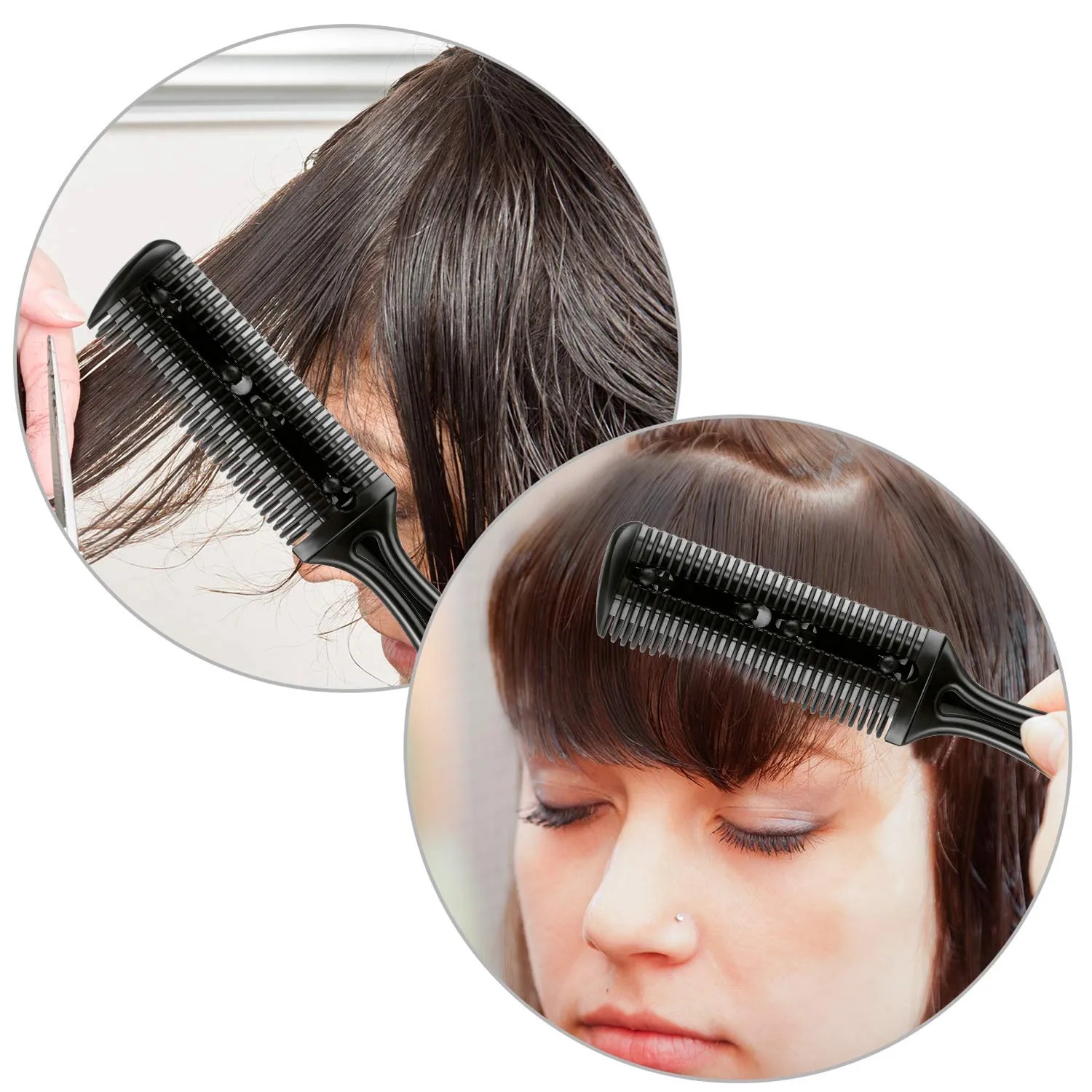 Lược Tỉa 2 Mặt Dao Lam, Chải Tóc, Tỉa Thưa