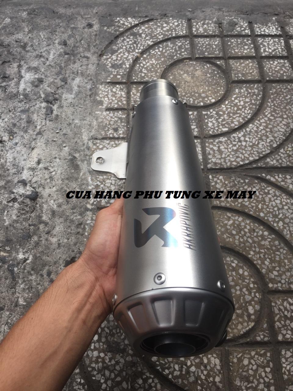 Lon pô Akrapovic R3 - Hàng nhập xịn