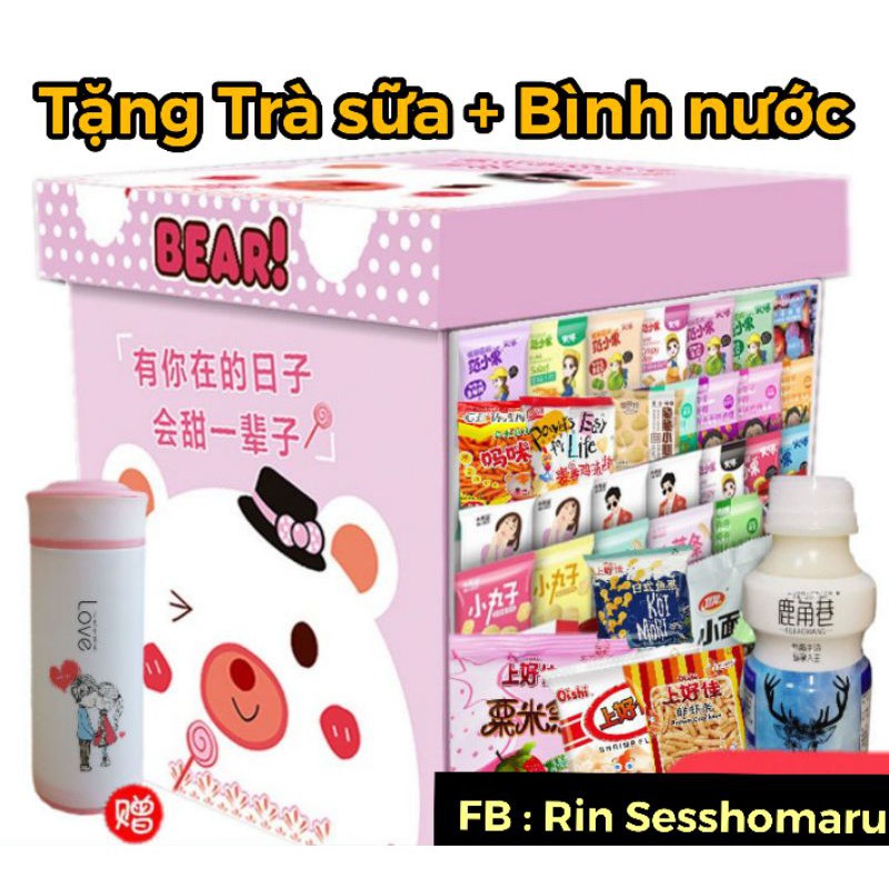 [Mua 1 Tặng 2]Thùng 100 Gói Ăn Vặt Cao Cấp