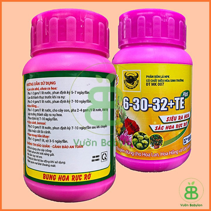 Phân Bón Lá Đầu Trâu NPK 6-30-32 Siêu Ra Hoa