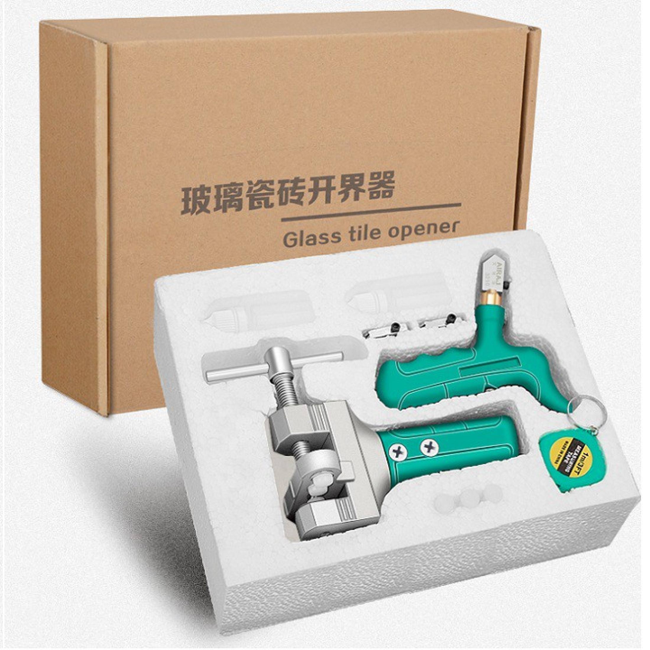 Bộ dao cắt kính đa năng cắt gạch men kèm theo kẹp vặn bẻ tách gạch kính cao cấp