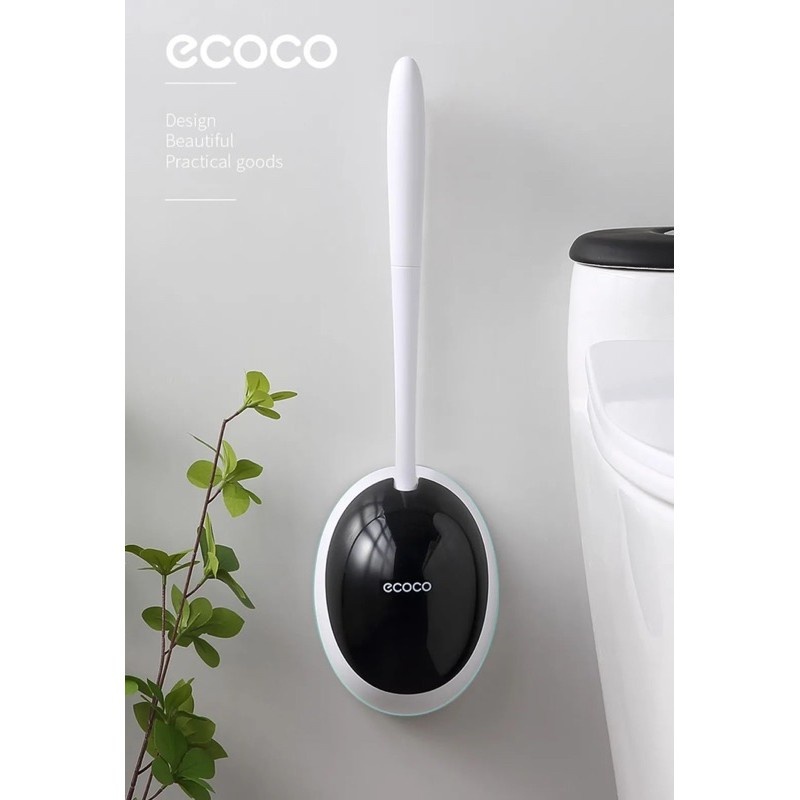 Cọ vệ sinh ecoco tròn kèm miếng dán tuòng hàng cao cấp