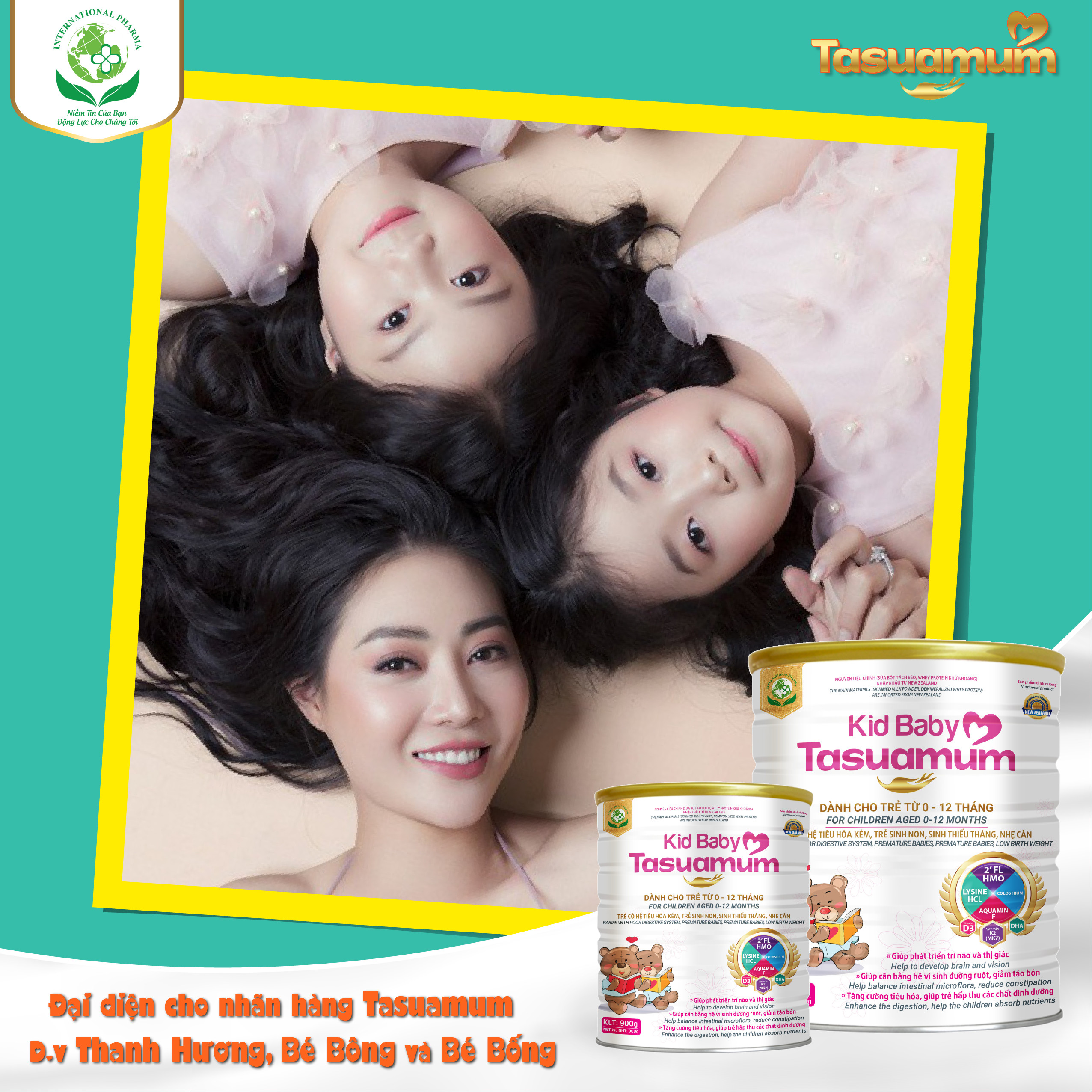 [ HÀNG CHÍNH HÃNG  ] Sữa Bột KID BABY  TASUAMUM 900g